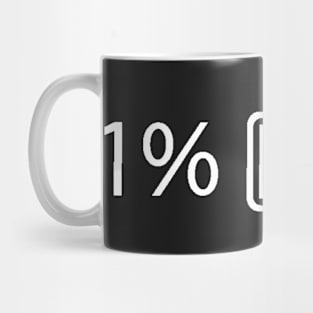 Battery 1% (black) Mug